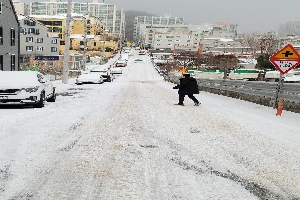 왕조1동 제설 현장