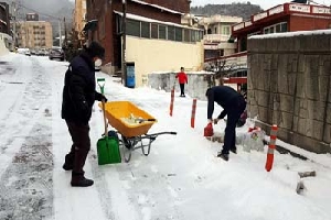 남제동 제설작업 현장