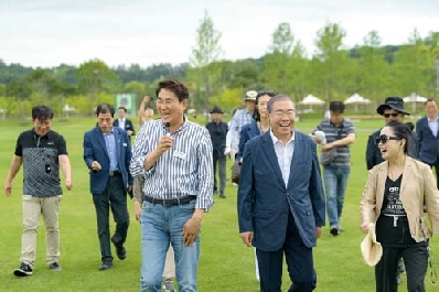  대통령 소속 국가건축정책위원회 권영걸 위원장, 순천만정원박람회 방문  